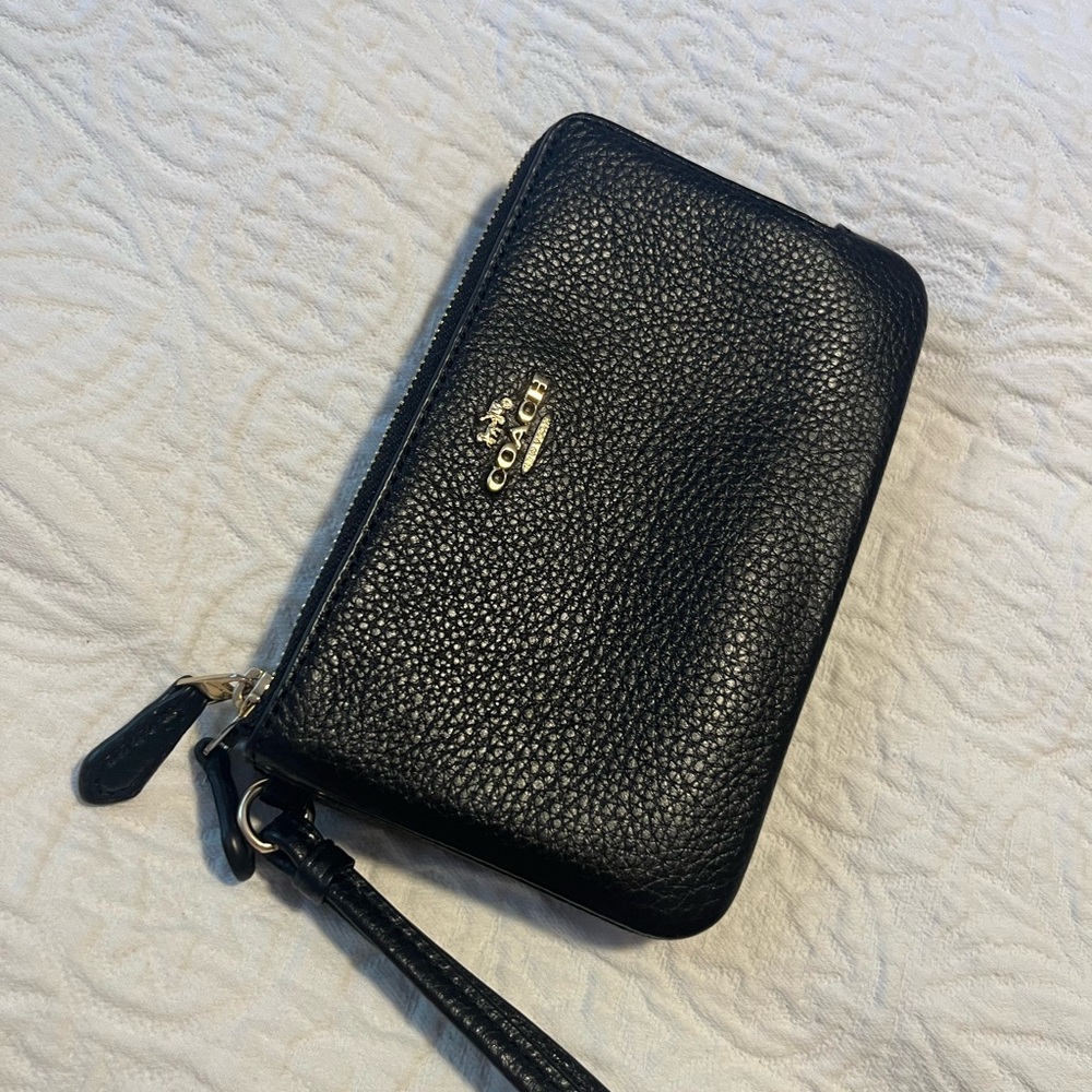 Coach Black Wristlet